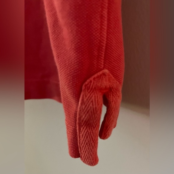 Tommy Bahama (Relax) Women’s Coral/Orange Polo Shirt w/Logo, 3-Button; Size M - Picture 7 of 10